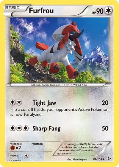 Furfrou XY - Flashfire Pokemon card