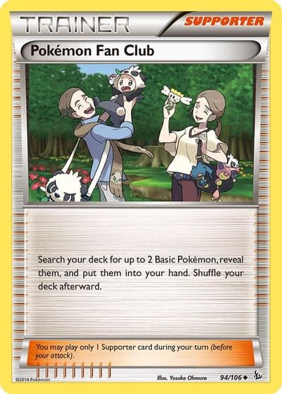 Pokemon Fan Club XY - Flashfire Pokemon card