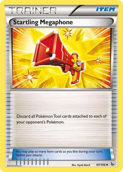 Startling Megaphone XY - Flashfire Pokemon card