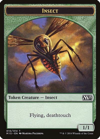 Insect Token Deathtouch Magic 2015 (M15) Magic card