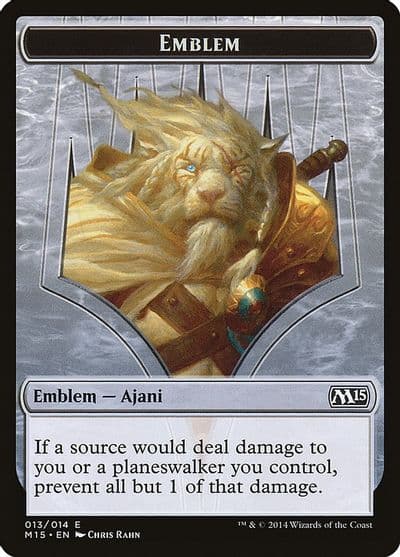 Emblem Ajani Steadfast Magic 2015 (M15) Magic card