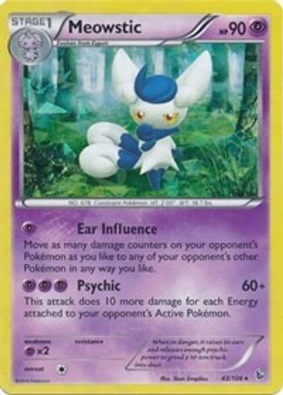 Meowstic (XY Flashfire) Deck Exclusives Pokemon card