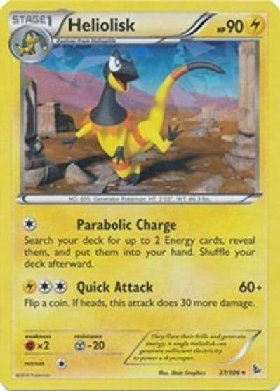 Heliolisk (XY Flashfire) Deck Exclusives Pokemon card