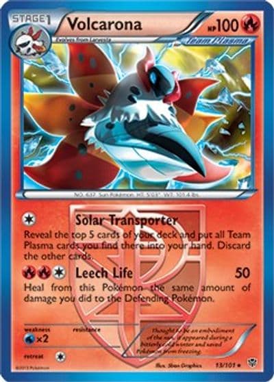 Volcarona (BW Plasma Blast) Deck Exclusives Pokemon card
