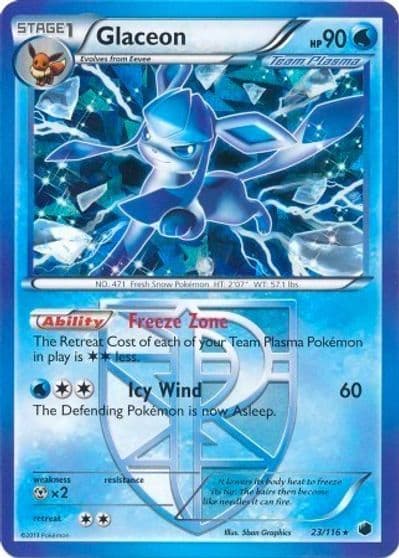 Glaceon (BW Plasma Freeze) Deck Exclusives Pokemon card
