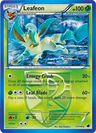 Leafeon (BW Plasma Freeze) Deck Exclusives Pokemon card