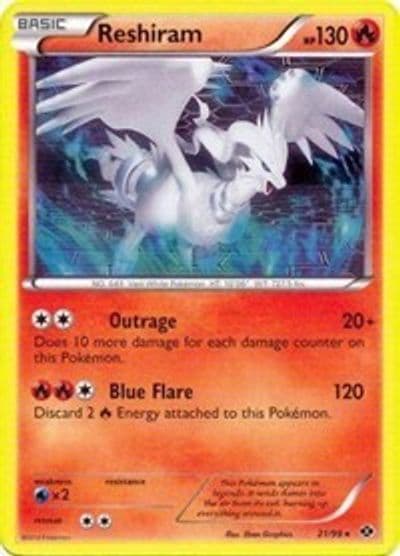 Reshiram (Next Destinies) Deck Exclusives Pokemon card