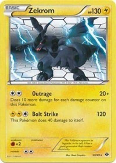 Zekrom (Next Destinies) Deck Exclusives Pokemon card