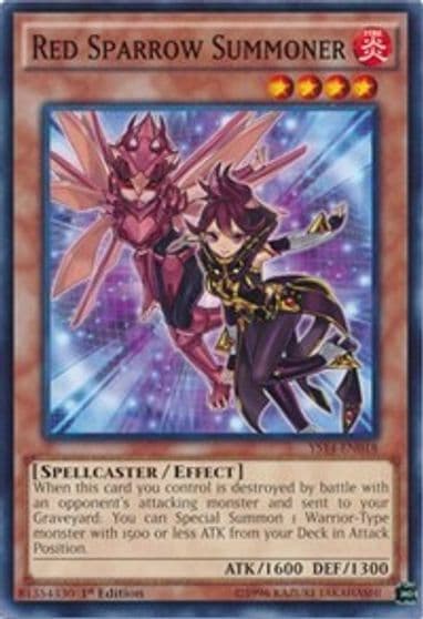 Red Sparrow Summoner Super Starter: Space-Time Showdown Yu-Gi-Oh! card
