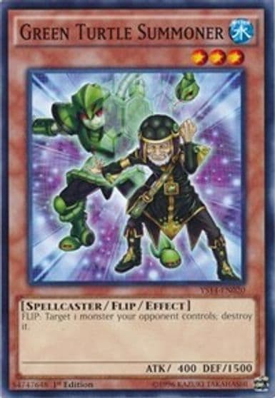 Green Turtle Summoner Super Starter: Space-Time Showdown Yu-Gi-Oh! card