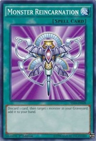 Monster Reincarnation Super Starter: Space-Time Showdown Yu-Gi-Oh! card