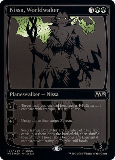 Nissa Worldwaker SDCC 2014 Exclusive Media Promos Magic card