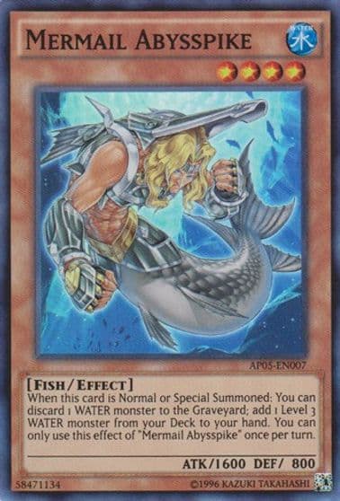 Mermail Abysspike Astral Pack 5 Yu-Gi-Oh! card