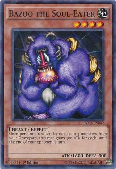 Bazoo the Soul Eater Shatterfoil Battle Pack 3: Monster League Yu-Gi-Oh! card
