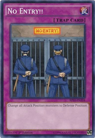 No Entry Battle Pack 3: Monster League Yu-Gi-Oh! card