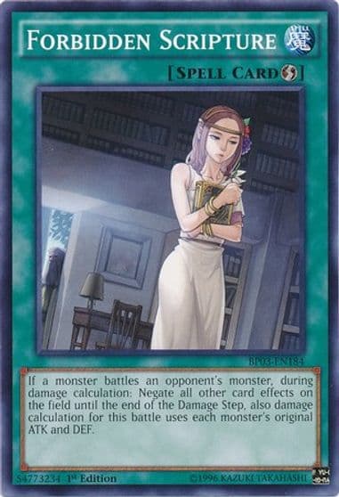 Forbidden Scripture Battle Pack 3: Monster League Yu-Gi-Oh! card