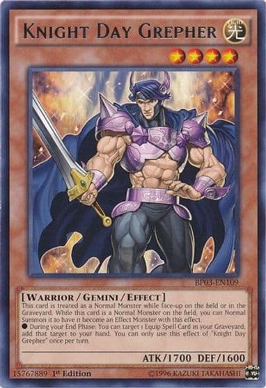 Knight Day Grepher Battle Pack 3: Monster League Yu-Gi-Oh! card
