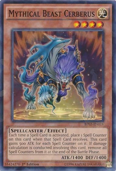 Mythical Beast Cerberus Shatterfoil Battle Pack 3: Monster League Yu-Gi-Oh! card