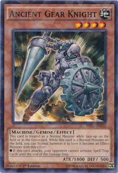 Ancient Gear Knight Shatterfoil Battle Pack 3: Monster League Yu-Gi-Oh! card