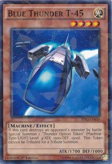 Blue Thunder T 45 Shatterfoil Battle Pack 3: Monster League Yu-Gi-Oh! card