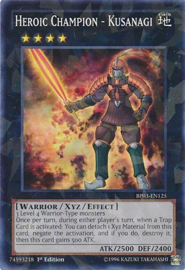Heroic Champion Kusanagi Shatterfoil Battle Pack 3: Monster League Yu-Gi-Oh! card