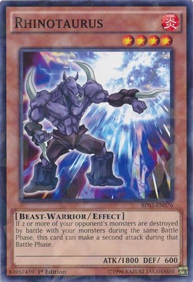 Rhinotaurus Shatterfoil Battle Pack 3: Monster League Yu-Gi-Oh! card