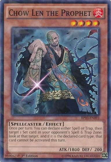 Chow Len the Prophet Shatterfoil Battle Pack 3: Monster League Yu-Gi-Oh! card