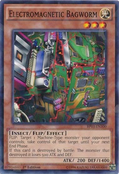 Electromagnetic Bagworm Shatterfoil Battle Pack 3: Monster League Yu-Gi-Oh! card
