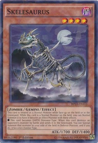 Skelesaurus Shatterfoil Battle Pack 3: Monster League Yu-Gi-Oh! card