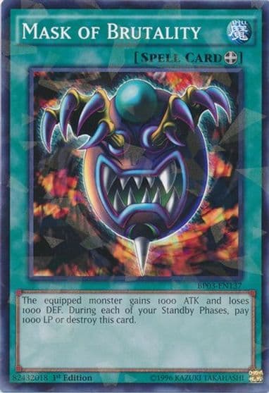Mask of Brutality Shatterfoil Battle Pack 3: Monster League Yu-Gi-Oh! card