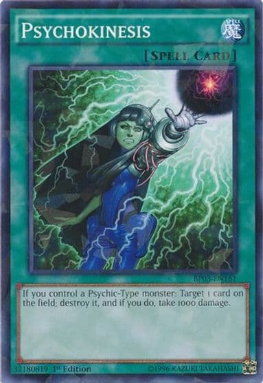 Psychokinesis Shatterfoil Battle Pack 3: Monster League Yu-Gi-Oh! card