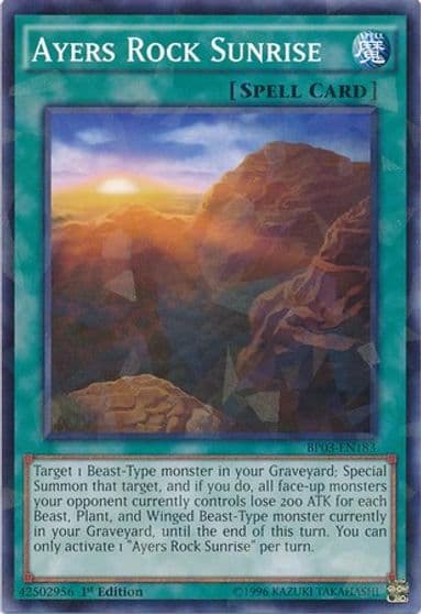 Ayers Rock Sunrise Shatterfoil Battle Pack 3: Monster League Yu-Gi-Oh! card