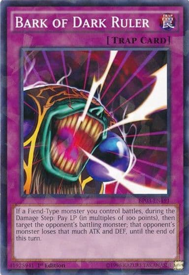 Bark of Dark Ruler Shatterfoil Battle Pack 3: Monster League Yu-Gi-Oh! card