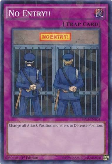 No Entry Shatterfoil Battle Pack 3: Monster League Yu-Gi-Oh! card