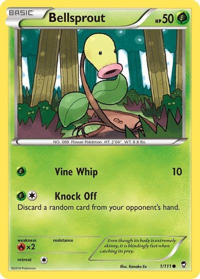 Bellsprout XY - Furious Fists Pokemon card
