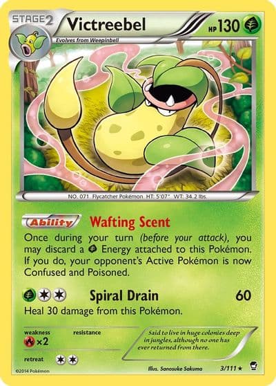 Victreebel XY - Furious Fists Pokemon card