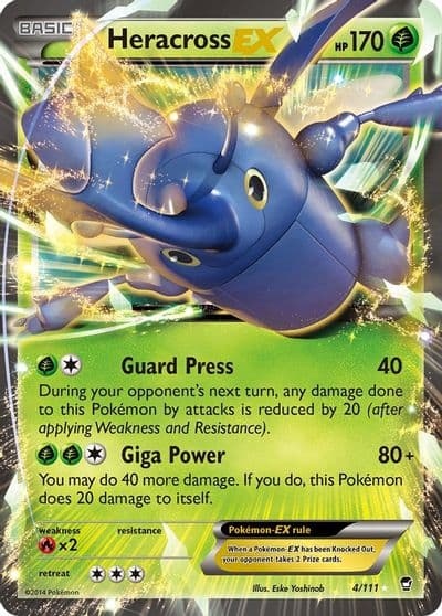 Heracross EX XY - Furious Fists Pokemon card
