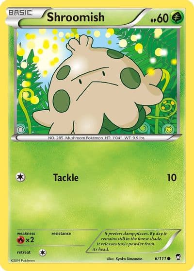 Shroomish XY - Furious Fists Pokemon card