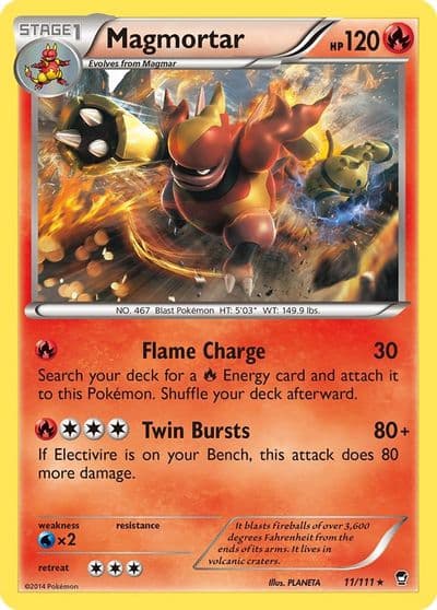 Magmortar XY - Furious Fists Pokemon card
