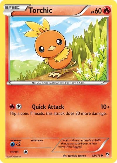 Torchic XY - Furious Fists Pokemon card