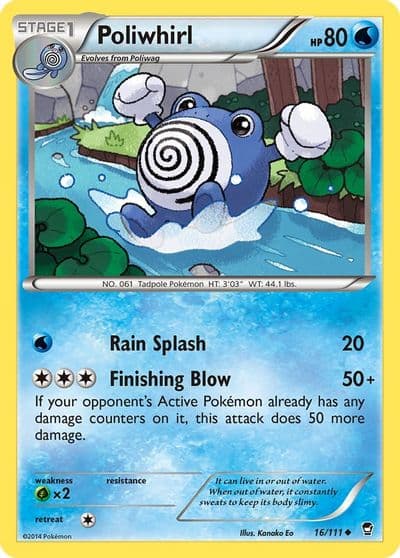 Poliwhirl XY - Furious Fists Pokemon card