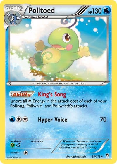 Politoed XY - Furious Fists Pokemon card
