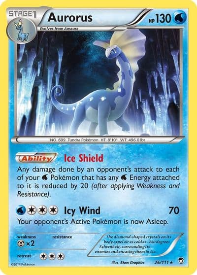 Aurorus XY - Furious Fists Pokemon card