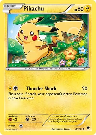 Pikachu XY - Furious Fists Pokemon card