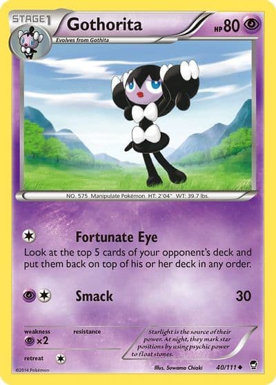 Gothorita XY - Furious Fists Pokemon card