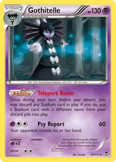 Gothitelle XY - Furious Fists Pokemon card