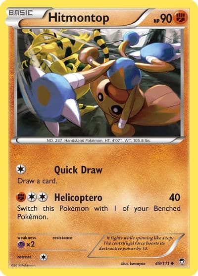 Hitmontop XY - Furious Fists Pokemon card