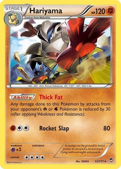 Hariyama XY - Furious Fists Pokemon card
