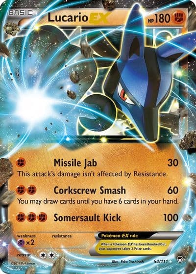 Lucario EX XY - Furious Fists Pokemon card