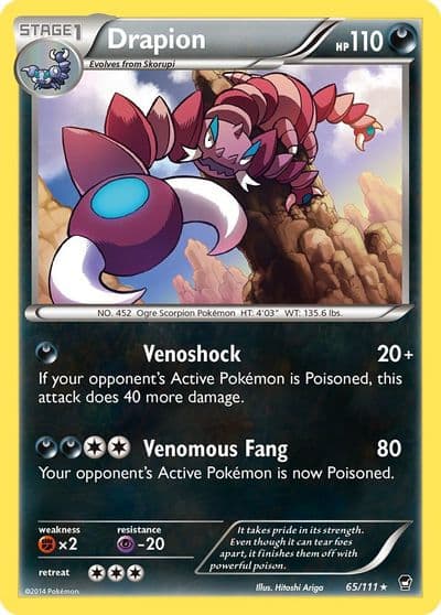 Drapion XY - Furious Fists Pokemon card